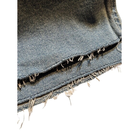 Hollister Ultra High Rise‎ Raw Hem Mom Doodle Jeans Light Wash Stretch Denim 11 - Picture 8 of 15